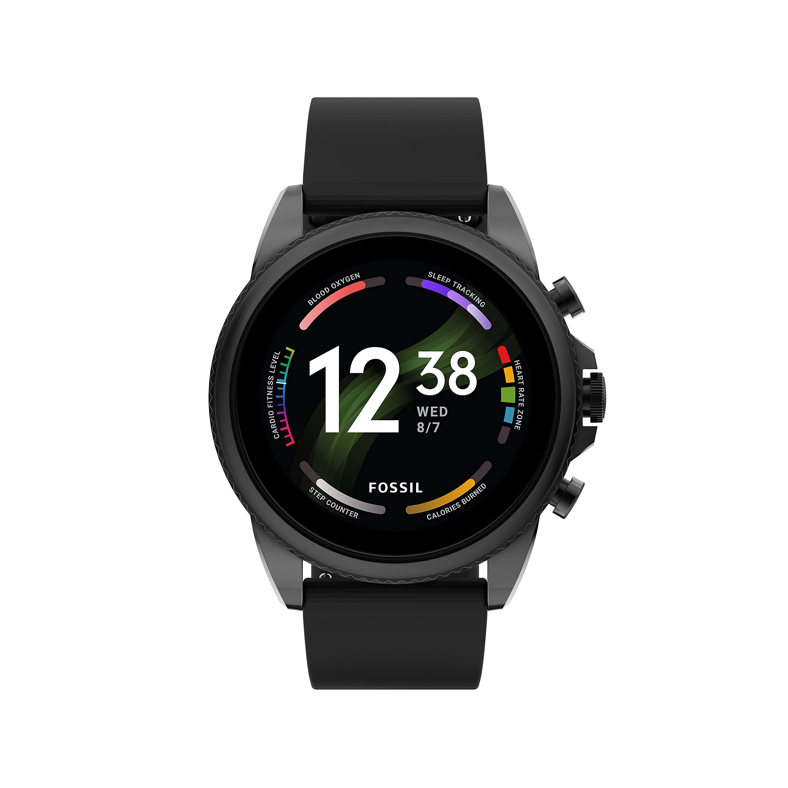 MWOOT Kit Protezione Per Fossil Gen 6 44mm: 4 Pellicole Vetro Temperato 9H + 2 Cover In Silicone - Protezione Schermo E Custodia Antiurto, Incluso Kit Installazione
