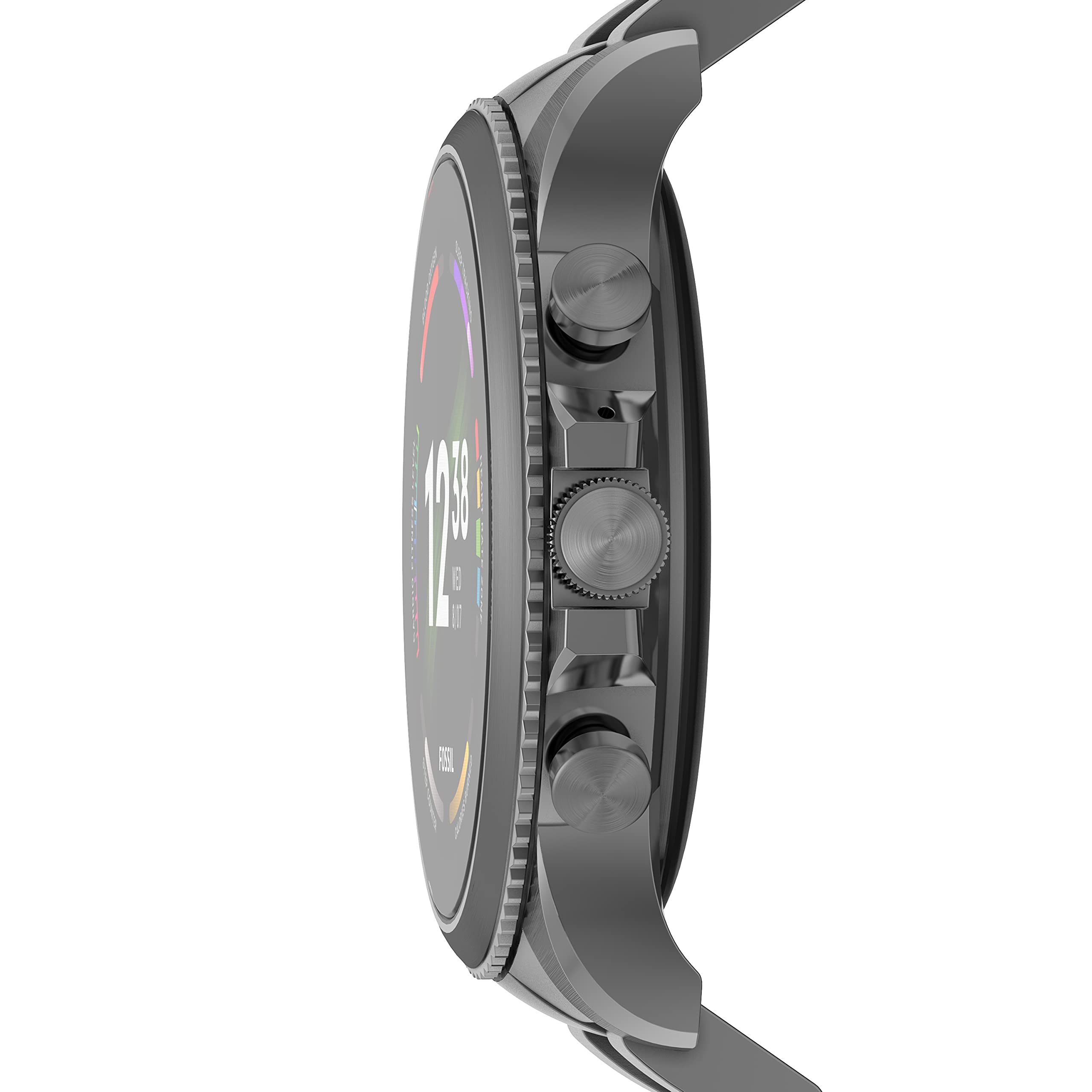 Fossil - Gen 6 Smartwatch 44mm Stainless Steel - Smoke Fossil - Gen 6 Smartwatch 44mm Stainless Steel - Smoke