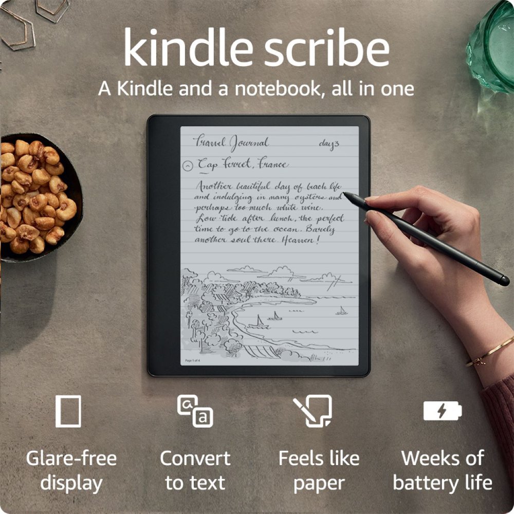 Amazon - Kindle Scribe Digital Notebook - 64GB with Pen
