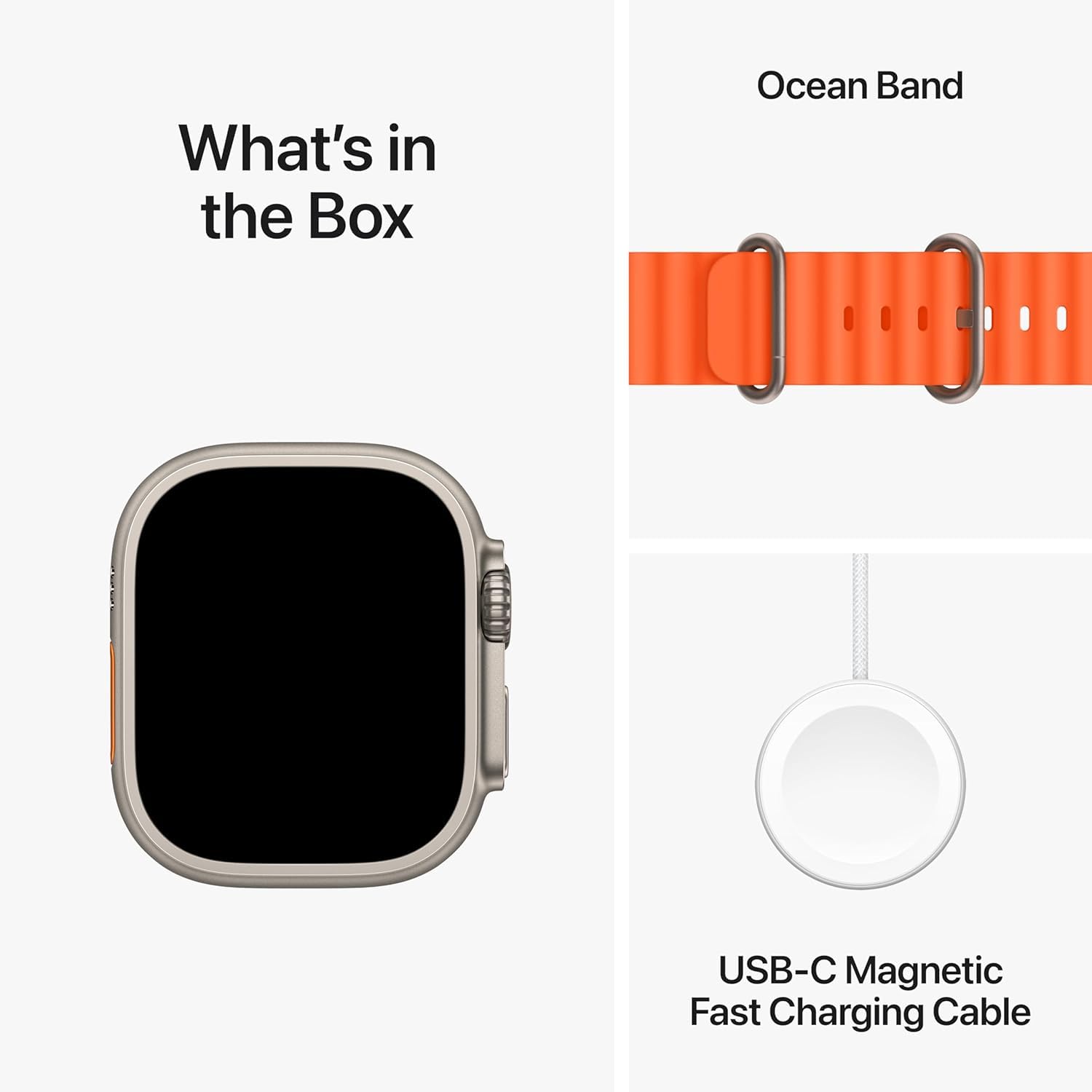 Apple Watch Ultra 2 [GPS + Cellular, 49mm] Orange Ocean Band 