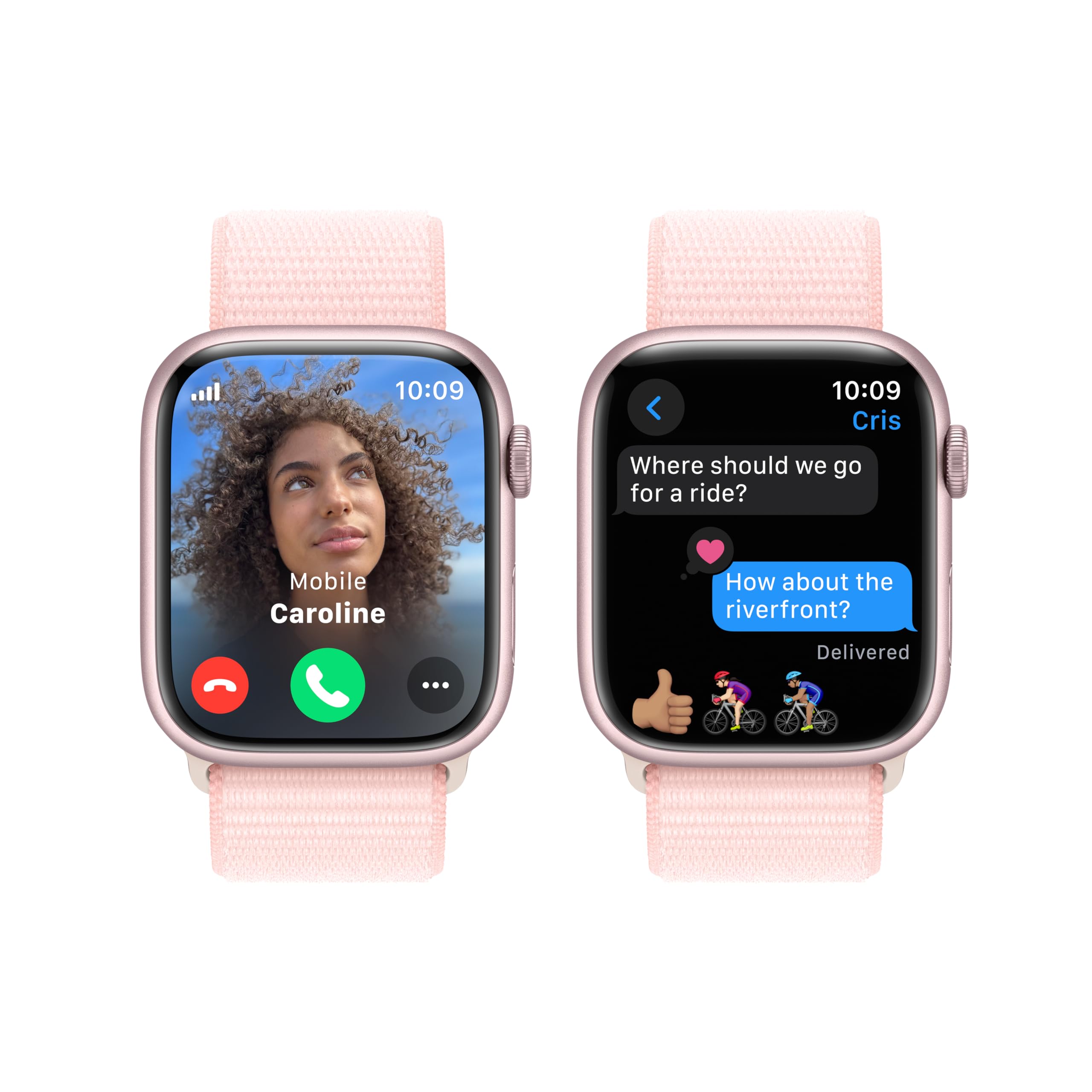 Apple Watch Series 9 (GPS + Cell) 45mm Aluminum w/ Light Pink