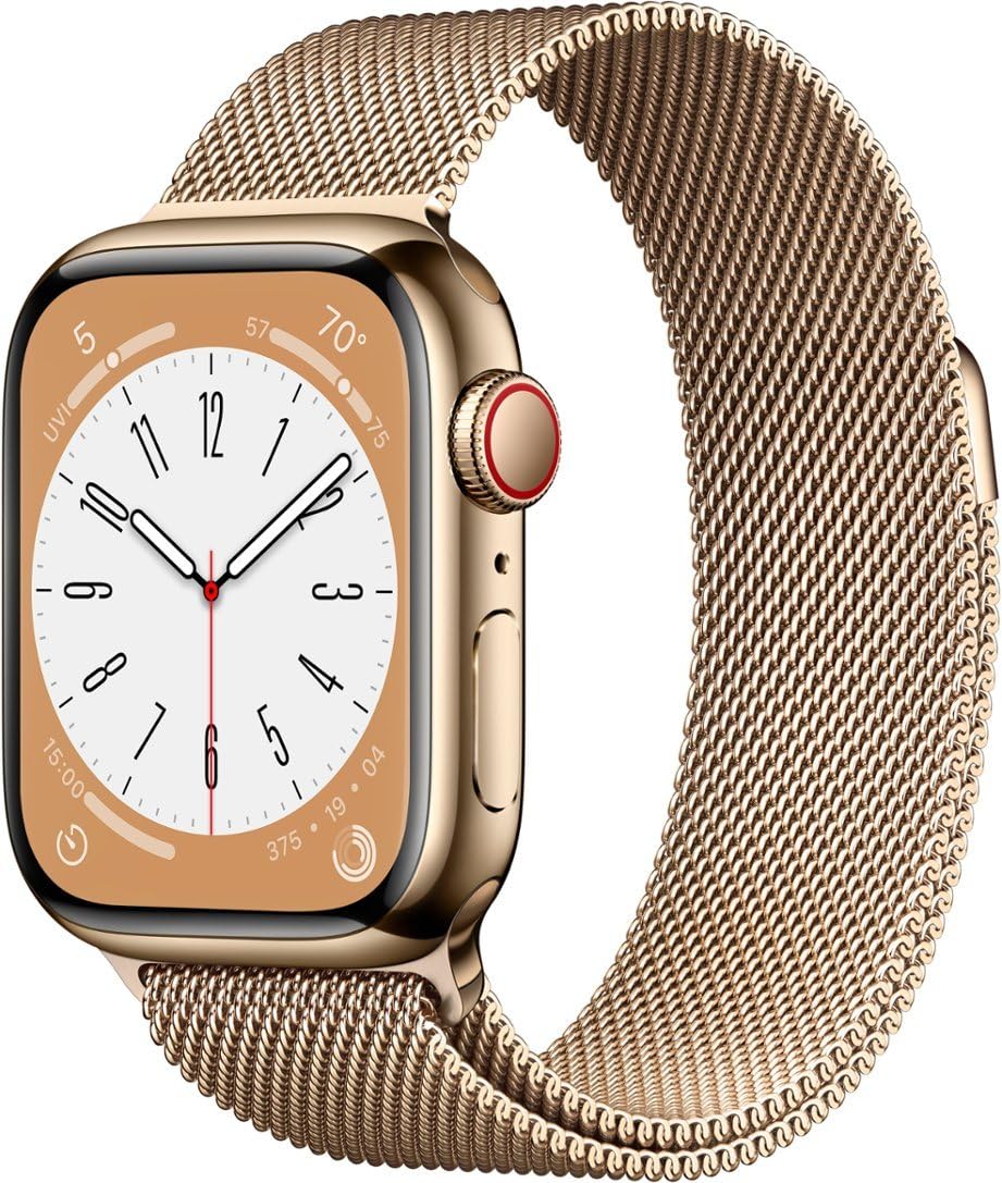 Apple Watch Series 8 GPS+CEL 41mm - SS Gold Milanese Loop / Gold