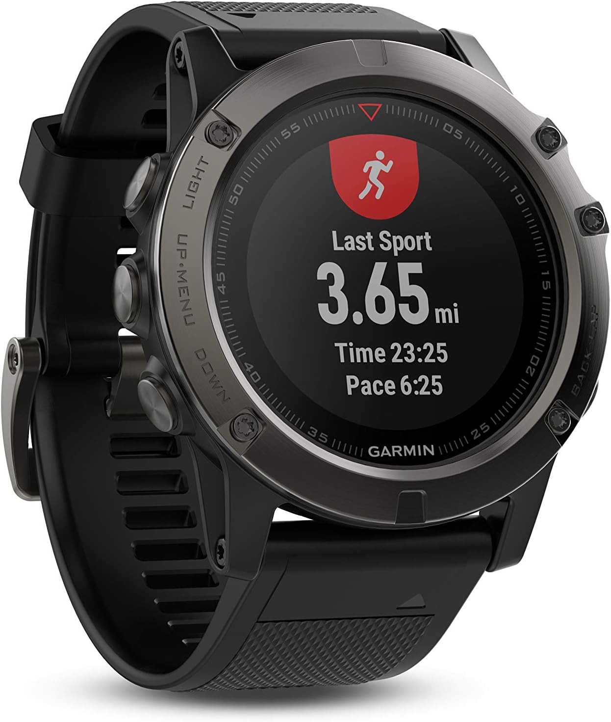 Garmin Fenix 5X Sapphire - Slate Gray with Black Band - 010-01733